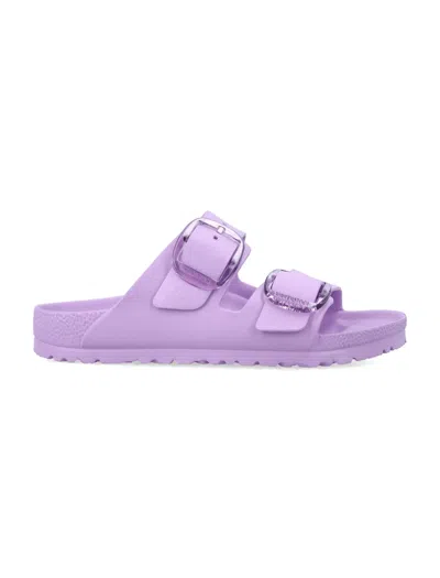Birkenstock Light Crocus Arizona Big Buckle Eva Sandals In Purple