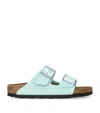 Birkenstock Arizona Big Buckle High Shine Sandals In Green