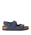 Birkenstock Birko-flor Buckled Arizona Sandals In Navy