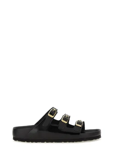 Birkenstock Florida Dbuckle Exquisite Shine Calzata S In Black