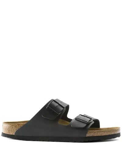 Birkenstock Black Leather Arizona Sandals