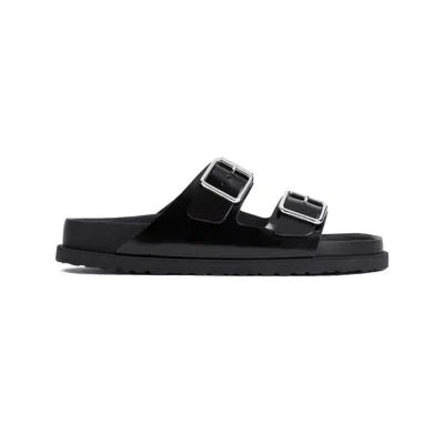 Birkenstock Arizona Raffia Luxe Sandals In Blue