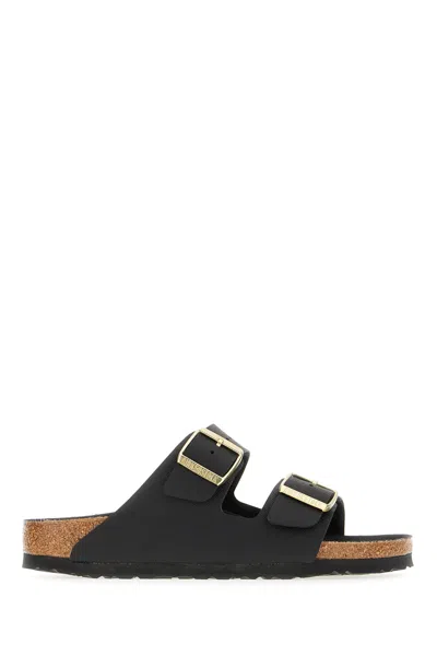 Birkenstock Black Microfiber Arizona Sandals