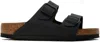 Birkenstock Black Regular Arizona Sandals In Black
