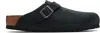 Birkenstock Black Regular Boston Slip-on Loafers In Black