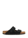 Birkenstock Arizona Double-strap Leather Slides