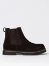 Birkenstock Man Ankle Boots Dark Brown Size 9 Soft Leather In Braun
