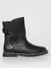 Birkenstock Upsalla Genuine Shearling Suede Boot In Schwarz