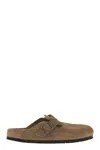 Birkenstock Boston Suede Sabot In Multi