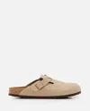 Birkenstock Boston Bs Taupe Mules In Animal Print