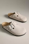 Birkenstock Boston Big Buckle Clogs In Gray