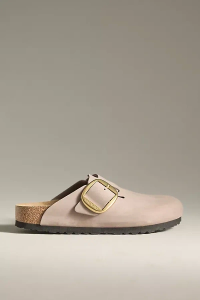 Birkenstock Boston Big Buckle Clogs In Purple