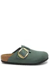 Birkenstock Men S Boston Sandals Desert Soil Espresso In Khaki