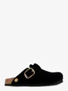 Birkenstock Boston Big Buckle Piping Rivet Logo Mule In Animal Print