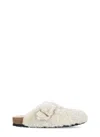 Birkenstock Boston Teddy Shearling Sliders In Neutrals
