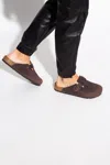 Birkenstock ‘boston Big Buckle' Slides In Brown
