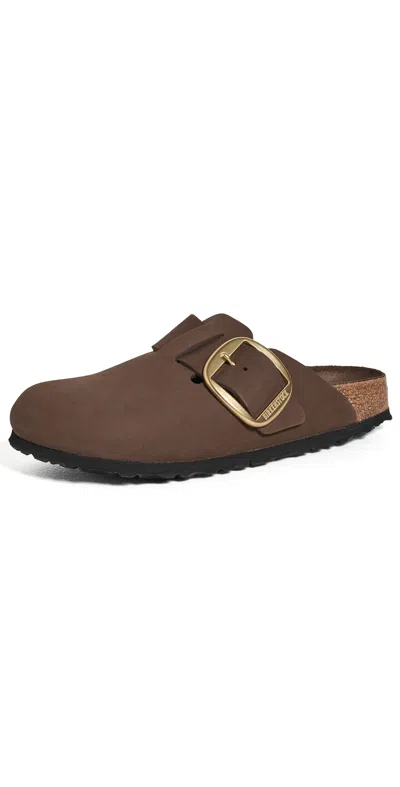 Birkenstock Boston Big Buckle Tonal Clogs Carafe In Brown
