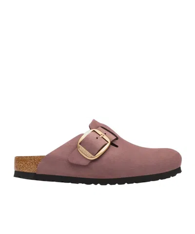 Birkenstock Boston Big-buckle Mules In Pink