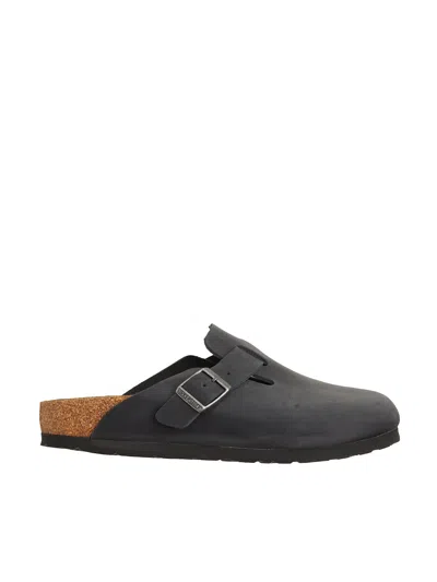 Birkenstock Boston Black Oiled Sandal