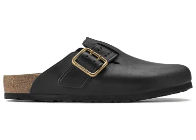 Pre-owned Birkenstock Boston Bold Leather Sneakers In Black