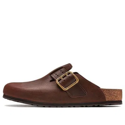 Birkenstock Boston Oiled-leather Clogs In Habana Oiled Leather