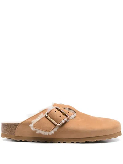 Birkenstock Boston Bold Slippers In Brown