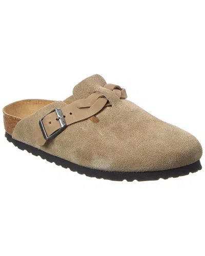 Birkenstock Boston Braided Narrow Suede Clog