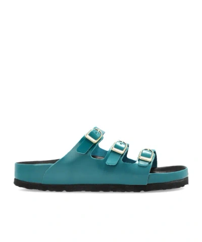 Birkenstock Round-toe Slippers In Blue