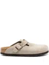 Birkenstock Women's Boston Soft Footbed Oiled Leather Medium/narrow In Tabacco In Gray