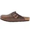 Birkenstock Boston Mule Sandals In Brown