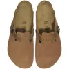 Birkenstock Boston Bs Mules Cognac In Brown