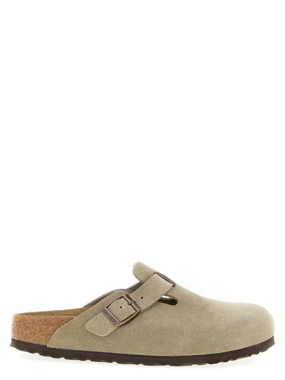Birkenstock 'boston Bs' Mules In Gray