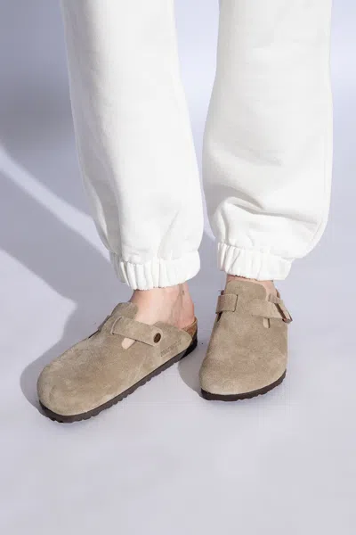 Birkenstock ‘boston Bs' Slides In Beige