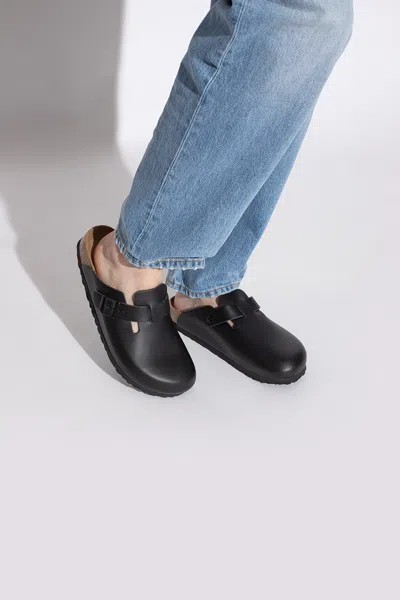 Birkenstock ‘boston Bs' Slides In Black