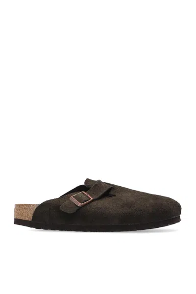 Birkenstock Boston Bs Slides In Brown