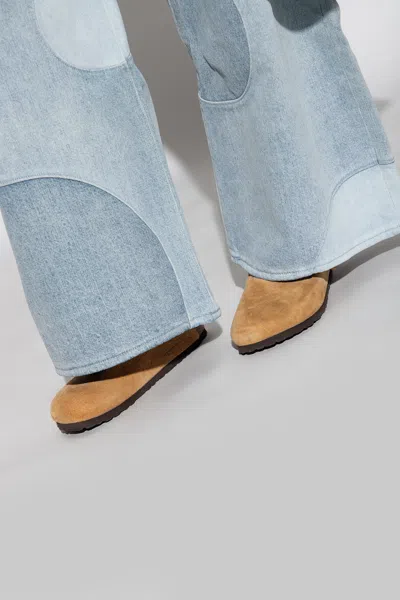 Birkenstock Boston Mules In Brown