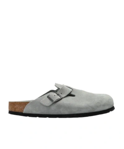 Birkenstock Boston Suede Mules In Multi