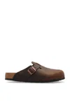 Birkenstock Brown Regular Boston Slip-on Loafers In Habana