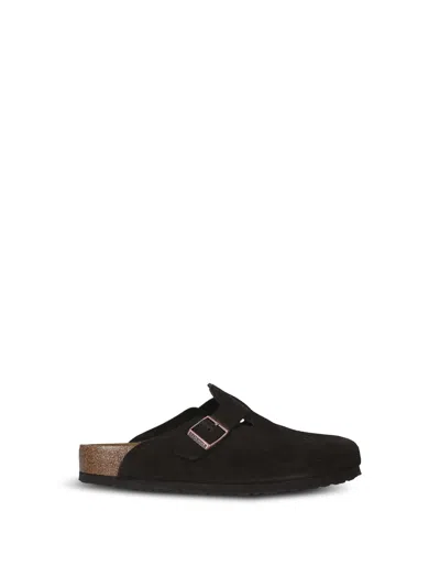 Birkenstock Boston Buckle In Dark Brown
