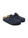 Birkenstock Boston Buckle-fastening Slippers In Blue