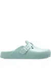 Birkenstock Boston Buckle-strap Sandals In Blue