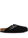 Birkenstock Boston Buckle Suede Mules