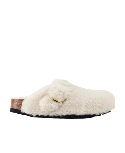BIRKENSTOCK BIRKENSTOCK BOSTON BUCKLED SLIP-ON SLIDES