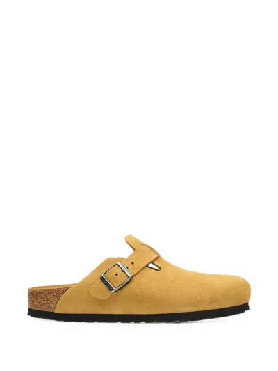 Birkenstock Boston Buckle-fastening Mules In Yellow