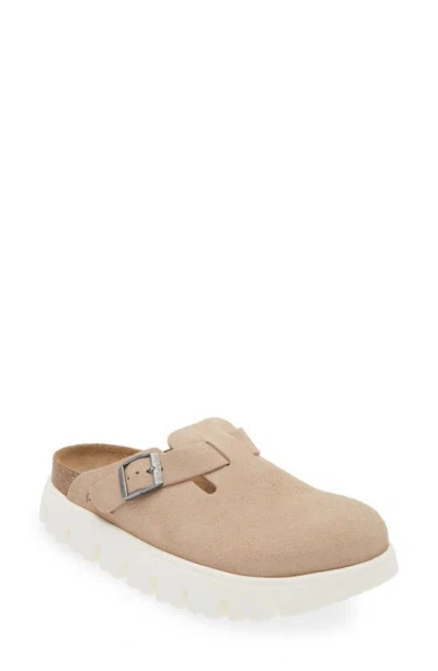 Birkenstock Boston Chunky Clog In Beige