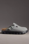 Birkenstock Boston Chunky Clogs In Gray