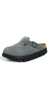 Birkenstock Boston Chunky Clogs Basalt Grey In Gray