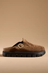 Birkenstock Boston Chunky Clogs In Brown