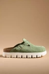 Birkenstock Boston Chunky Clogs In Green