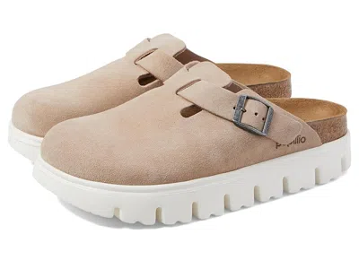 Birkenstock Boston Chunky Platform Clog In Sand